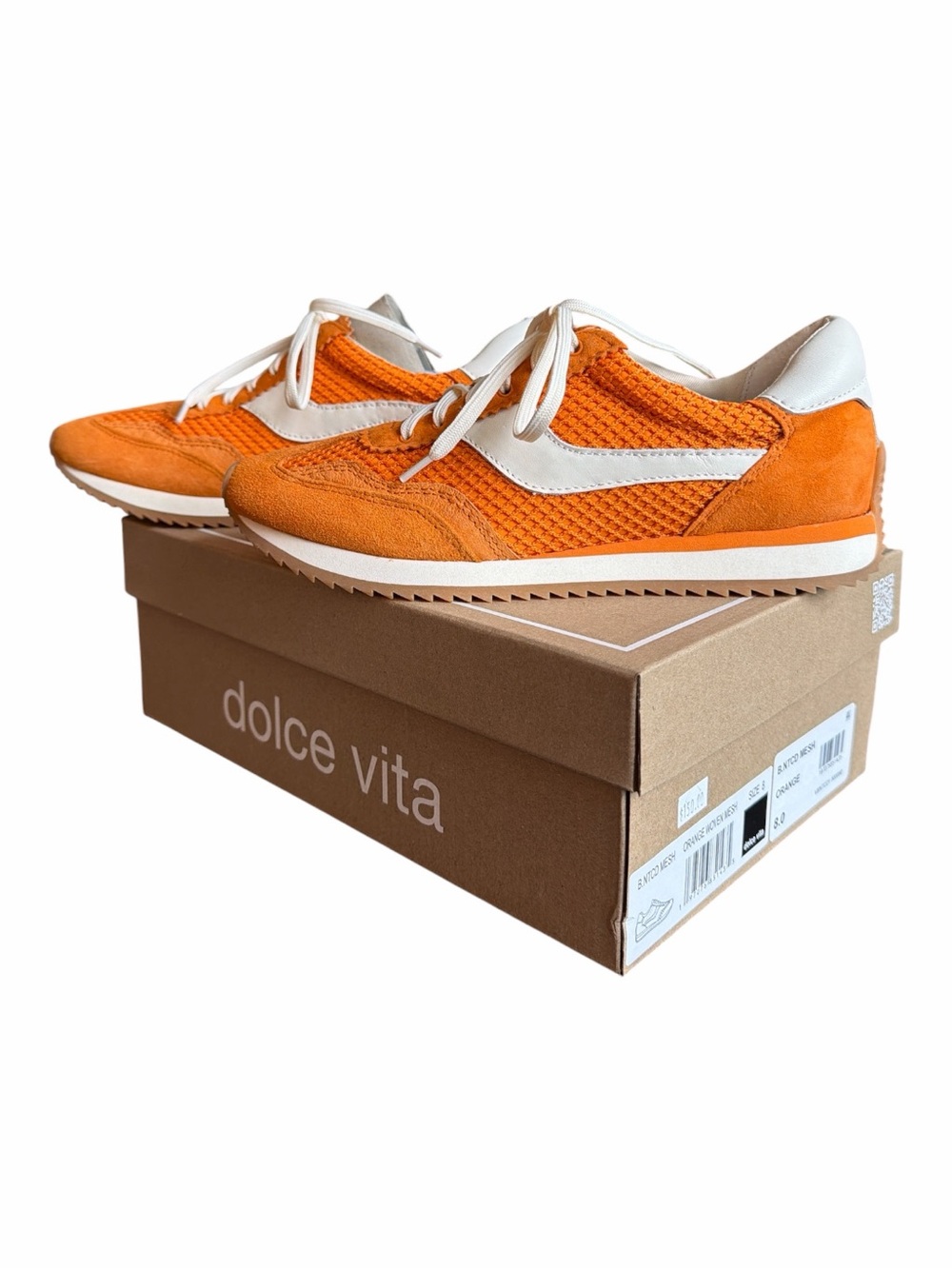 Dolce Vita B.NTCD Orange Woven Mesh Sneaker Women’s Orange White NWT